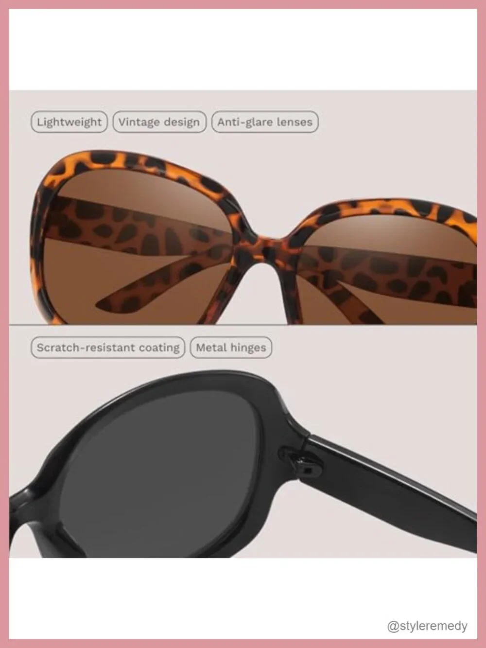 Vintage Bug Eye Oval Sunglasses for Women 2025 Oversized Polarized UV Shades